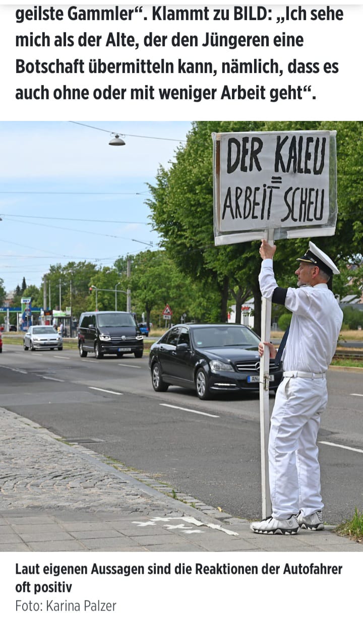 Der Kaleu in BILD ONLINE am 24.07.23. Ganzer Text bei Bild.de